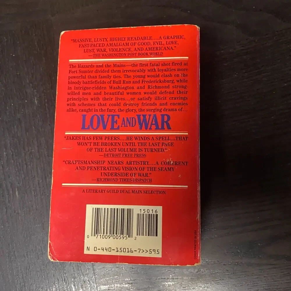 Love and War by John Jakes (1985, Mass Market)